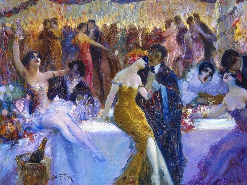 1876-Abraham Adolf Behrman - Carnevale